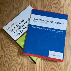 Psychiatric Nursing Textbook and ATI Leadership